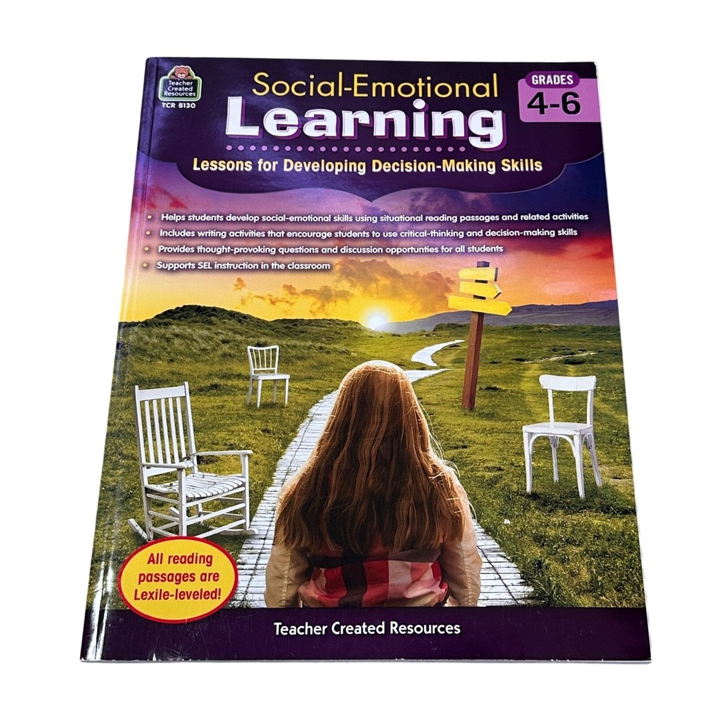 Teacher Created Resources Social-Emotional Learning Workbook Grades 4-6 NEW